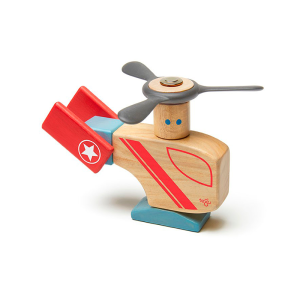 Looper Magnetic Wooden Blocks Stunt Team, 7 pieces